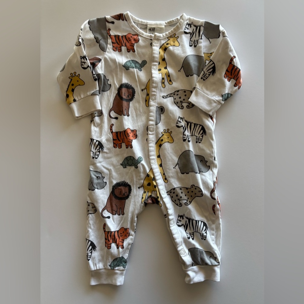 H&M Baby safari print romper 6 Months